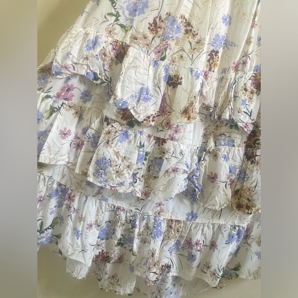 Anthropologie Puff Sleeve Midi Dress - Picture 8 of 14